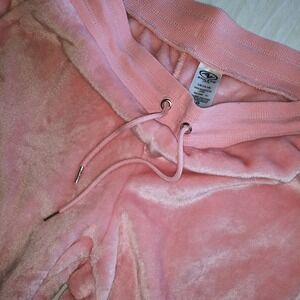 Athletic Works Velour Joggers Pants Pink Lounge Wear Women's Size 12 14